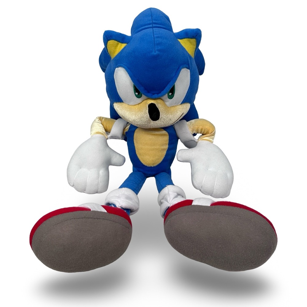 Sonic the Hedgehog Plush Large 24" Stuffed Animal Blue Sega Video Game Toy